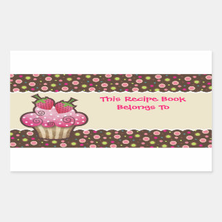 Etiquetas de Livros de Receita do Cupcake Iummy