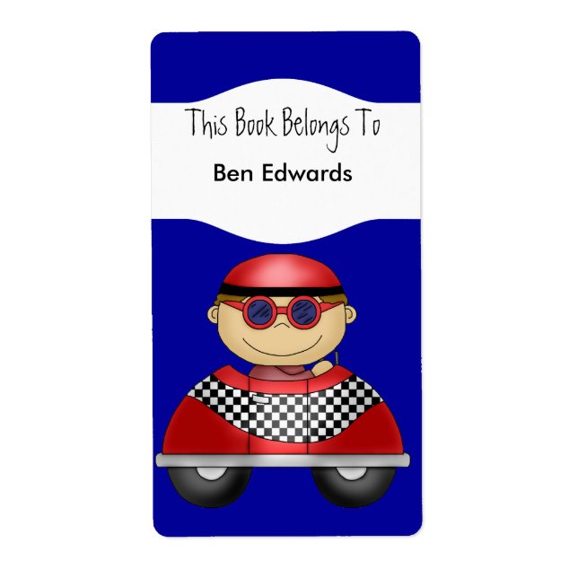 Etiquetas de Livros Etiquetas Etiquetas Carro (Frente)