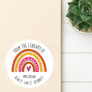 Etiquetas de livros, Professor Personalizado, Ades