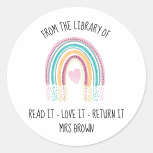Etiquetas de livros, Professor Personalizado, Ades