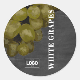 Etiquetas de logotipo de Uvas Brancas de Produto