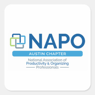 Etiquetas de logotipo do NAPO Austin