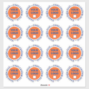 Etiquetas de logotipo personalizadas 16 por folha