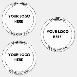 Etiquetas de logotipo personalizadas monocromática