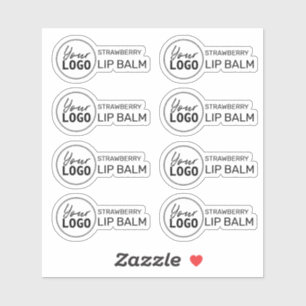 Etiquetas de logotipo transparente de pulso