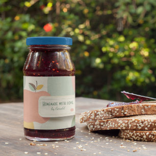 Etiquetas de maçã caseira inspiradas na prática de