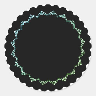 Etiquetas de Maçã de Arroz vazio elegante preto e