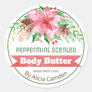Etiquetas de Manteiga de Corpo Perfumado de Pepper