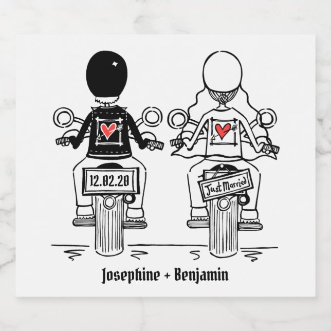 Etiquetas de Maquinaria de Motocicleta Personaliza (Rótulo Único)