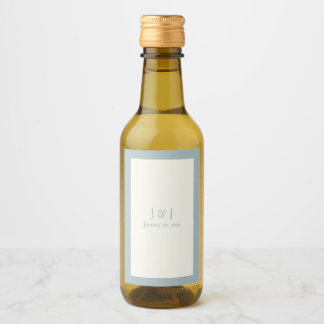 Etiquetas de Mini Vinho Azul Dusty V1