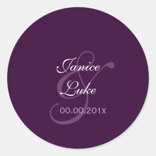 Etiquetas de Modelo fácil/roxo/ameixa