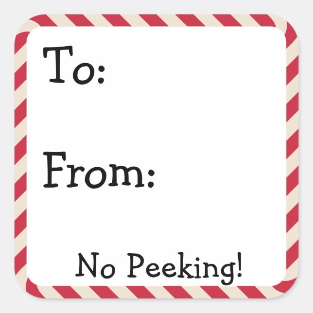 Etiquetas de Natal Bonitas (Frente)