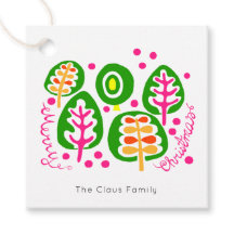 Etiquetas de Natal coloridas modernas