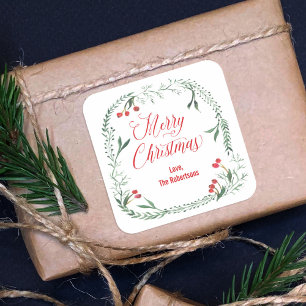 Etiquetas de Natal Feliz, Etiquetas de Presente, T