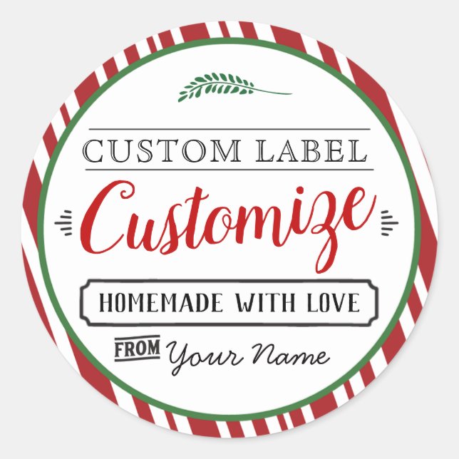 Etiquetas de Natal Personalizadas Perfeitas para P (Frente)