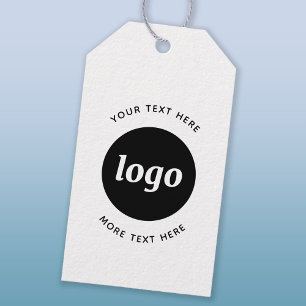 Etiquetas de Negócios com Logotipo Simples e Texto