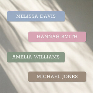 Etiquetas de Nome à prova d'água para crianças sim