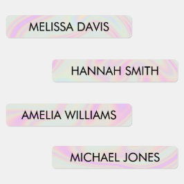 Etiquetas de Nome à Prova de Água para Crianças Gr