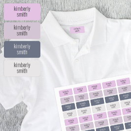 Etiquetas de Nome da Escola Boho Girl