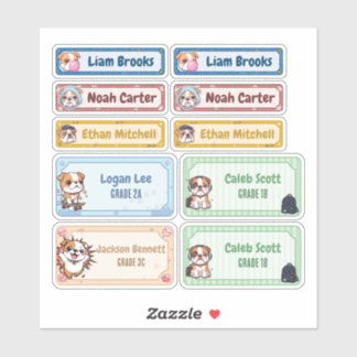 Etiquetas de Nome de Bulldog Personalizadas do Chi