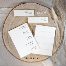 Etiquetas de Nome de Casamento para Menus 3,5 x 1