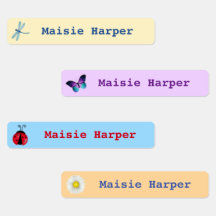 Etiquetas de nome de crianças à prova d'água perso