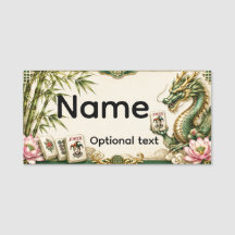 Etiquetas de Nome de Mahjong