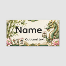 Etiquetas de Nome de Mahjong