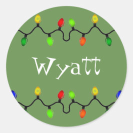 Etiquetas de nome de Natal Personalizadas