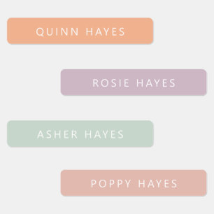 Etiquetas de Nome de Pastel Mudada