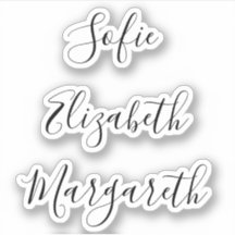 Etiquetas de nome de Script de Assinatura Manuscri