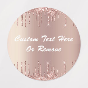 Etiquetas de Nome de Texto Personalizado do Glitte