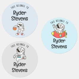 Etiquetas de Nome do Astronauta à Prova de Água