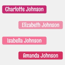 Etiquetas de Nome do Jardim de Infância Coloridas