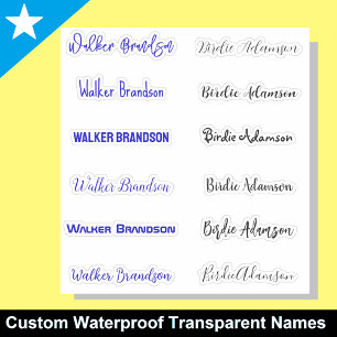 Etiquetas de nome Elegante e Na moda