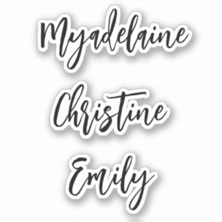 Etiquetas de nome manuscritas simples