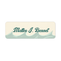 Etiquetas de Nome para Crianças com Tema Oceano