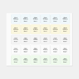 Etiquetas de Nome para Roupas de Casa de Cuidados 