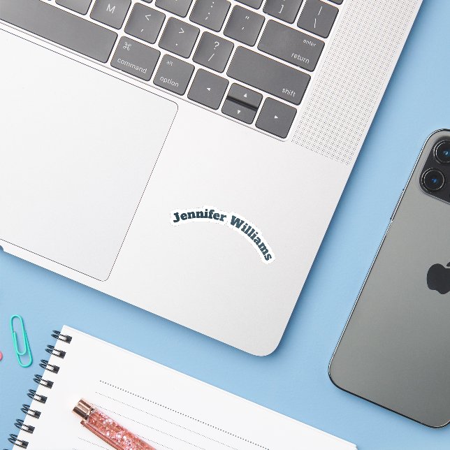 Etiquetas de Nome Personalizadas (Notebook com iPhone)