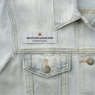 Etiquetas de nome personalizadas ・ Crachás magnéti
