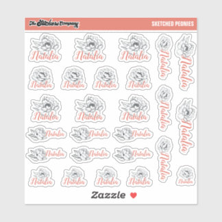 Etiquetas de Nome Personalizado de Pessoas Desenha