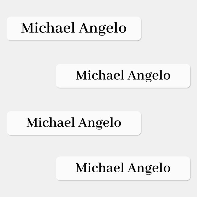 Etiquetas de nome personalizado simples simples (Grupo)