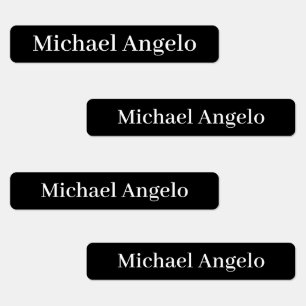 Etiquetas de nome personalizado simples simples