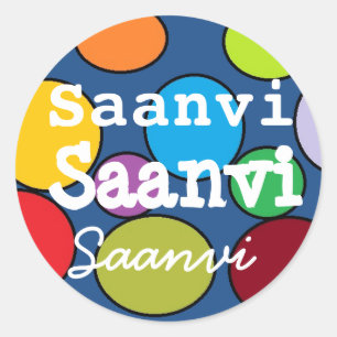 Etiquetas de nome Saanvi