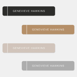 Etiquetas de nome simples