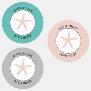 Etiquetas de nomes de estrelas à prova de água p