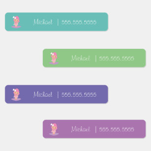 Etiquetas de Número do Almoço da Classe Escola Bal