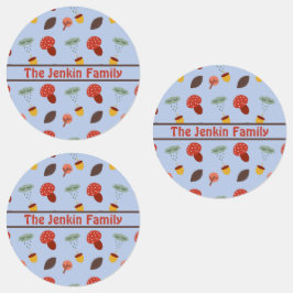 Etiquetas de outono personalizadas