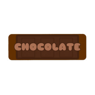Etiquetas de padaria de chocolate personalizáveis