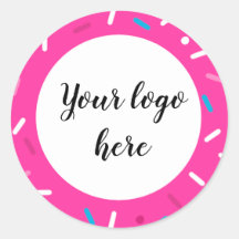 Etiquetas de padrão Sprinkle de cor brilhante